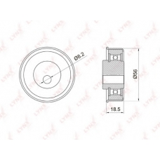 PB-1037 LYNX Ролик ремня грм mitsubishi gal