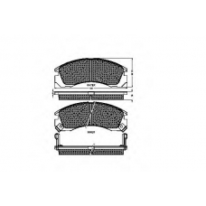 31844 SPIDAN Комплект тормозных колодок, дисковый тормоз