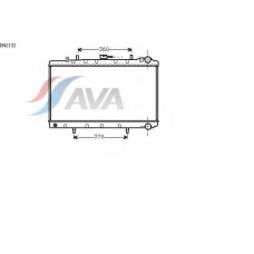 DN2132 AVA Радиатор, охлаждение двигателя