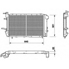 350213644000 MAGNETI MARELLI Охладитель, охлаждение двигателя