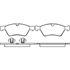 MDB2729 MINTEX Комплект тормозных колодок, дисковый тормоз