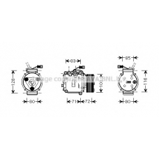 HDK168 Prasco Компрессор, кондиционер