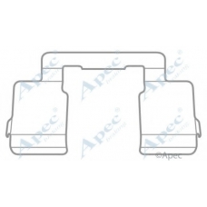 KIT1049 APEC Комплектующие, тормозные колодки