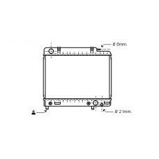 MS2041 AVA Радиатор, охлаждение двигателя