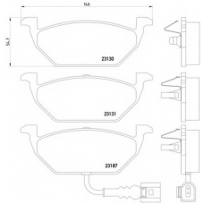 MDB2040 DON Комплект тормозных колодок, дисковый тормоз