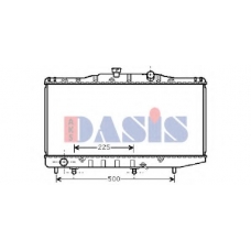 210117N AKS DASIS Радиатор, охлаждение двигателя