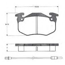 BLF379 QUINTON HAZELL Комплект тормозных колодок, дисковый тормоз