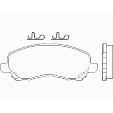 MDB2985 MINTEX Комплект тормозных колодок, дисковый тормоз