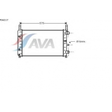 FDA2117 AVA Радиатор, охлаждение двигателя