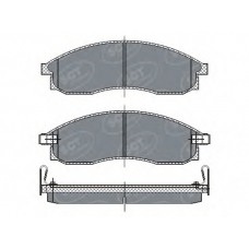 SP 263 PR SCT Комплект тормозных колодок, дисковый тормоз