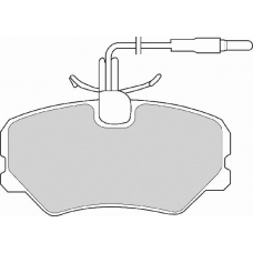 FD2405A NECTO Комплект тормозных колодок, дисковый тормоз