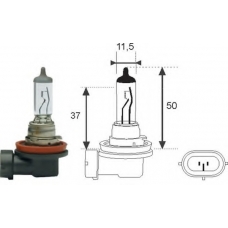 002547100000 MAGNETI MARELLI Лампа накаливания, фара дальнего света; лампа нака