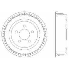 MBD185 MINTEX Тормозной барабан