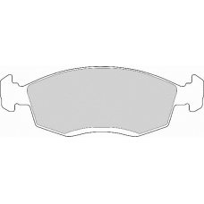 FD6525N NECTO Комплект тормозных колодок, дисковый тормоз