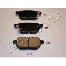 PP-214AF JAPANPARTS Комплект тормозных колодок, дисковый тормоз