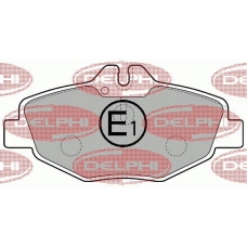 LP1791 DELPHI Комплект тормозных колодок, дисковый тормоз