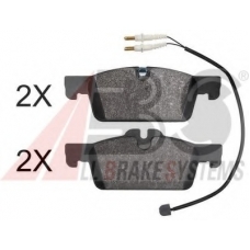37888 ABS Комплект тормозных колодок, дисковый тормоз