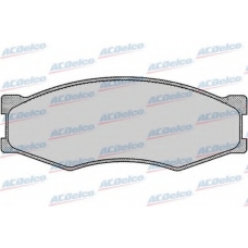 AC441581D AC Delco Комплект тормозных колодок, дисковый тормоз