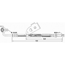 FBH6151 FIRST LINE Тормозной шланг