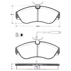 BLF811 QUINTON HAZELL Комплект тормозных колодок, дисковый тормоз