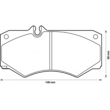 571272B BENDIX Комплект тормозных колодок, дисковый тормоз 571272B BENDIX Комплект тормозных колодок, дисковый тормоз