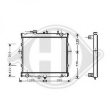 8652086 DIEDERICHS Радиатор, охлаждение двигателя