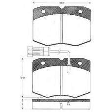 BLF1030 QUINTON HAZELL Комплект тормозных колодок, дисковый тормоз