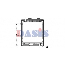 260003N AKS DASIS Радиатор, охлаждение двигателя