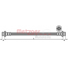 4111249 METZGER Тормозной шланг