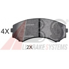 37203 OE ABS Комплект тормозных колодок, дисковый тормоз