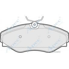PAD1272 APEC Комплект тормозных колодок, дисковый тормоз
