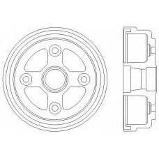 61260 PAGID Тормозной барабан