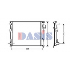 180052N AKS DASIS Радиатор, охлаждение двигателя