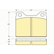6101312 GIRLING Комплект тормозных колодок, дисковый тормоз
