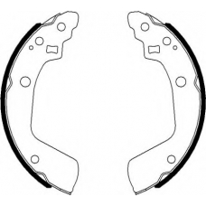 8DB 355 022-051 HELLA Комплект тормозных колодок