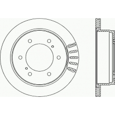 BDR1796.20 OPEN PARTS Тормозной диск