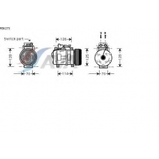 MSK273 AVA Компрессор, кондиционер
