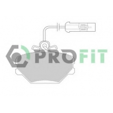 5000-0524 PROFIT Комплект тормозных колодок, дисковый тормоз