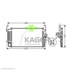 94-5960 KAGER Конденсатор, кондиционер