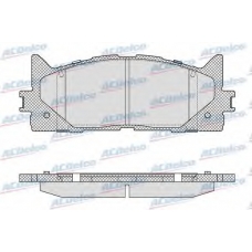AC892981D AC Delco Комплект тормозных колодок, дисковый тормоз