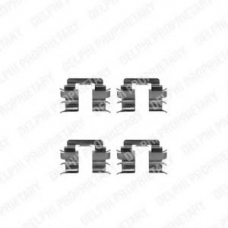 LX0269 DELPHI Комплектующие, колодки дискового тормоза