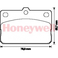 572119B BENDIX Комплект тормозных колодок, дисковый тормоз