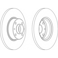 DDF038 FERODO Тормозной диск