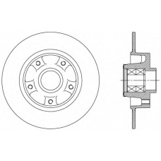 BDA2512.30 OPEN PARTS Тормозной диск