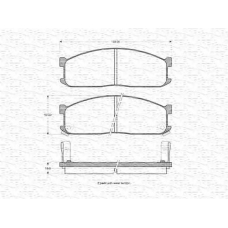 363702160892 MAGNETI MARELLI Комплект тормозных колодок, дисковый тормоз
