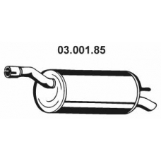03.001.85 EBERSPACHER Глушитель выхлопных газов конечный