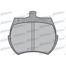 AC425084D AC Delco Комплект тормозных колодок, дисковый тормоз