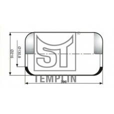 04.060.6006.540 TEMPLIN Кожух пневматической рессоры