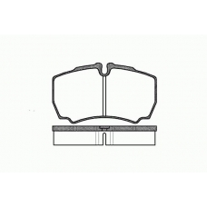 0849 00 KAWE Комплект тормозных колодок, дисковый тормоз