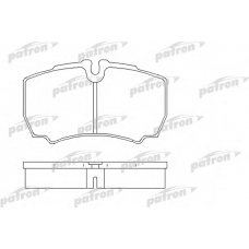PBP1405 PATRON Комплект тормозных колодок, дисковый тормоз